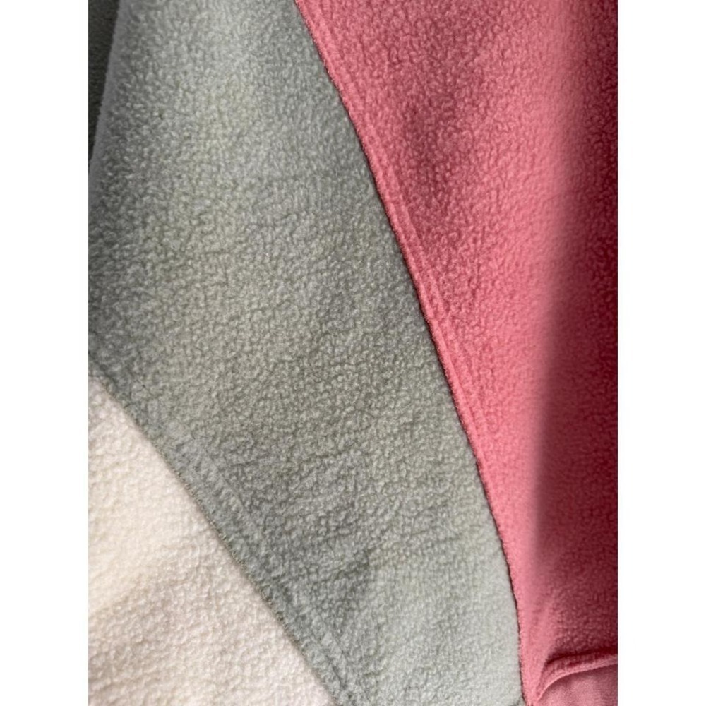NWOT CK Squared Colorblock Fleece Quarter Zip Pullover Sweatshirt Women Medium - Picture 5 of 7